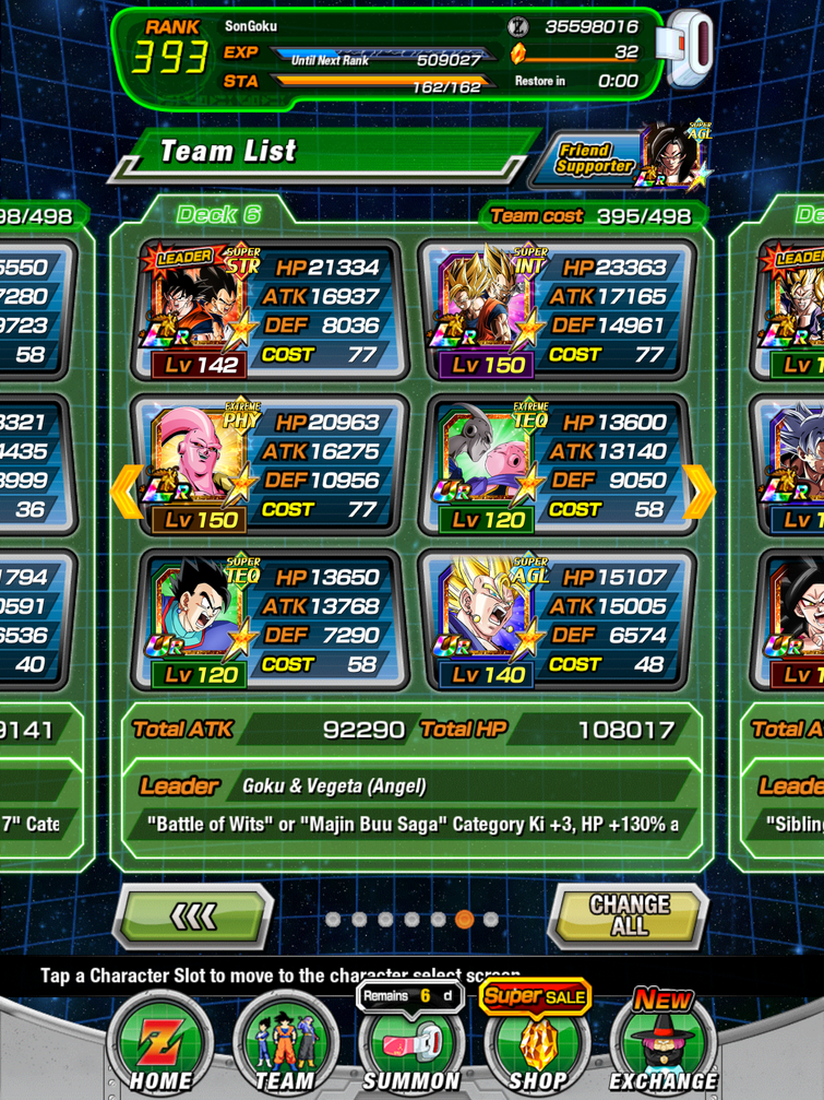 Rate my majin buu saga team and what units would be better in