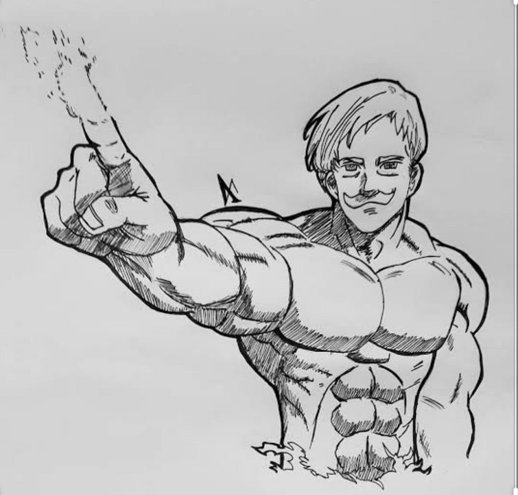 escanor (nanatsu no taizai) drawn by jgrimaldomarquez