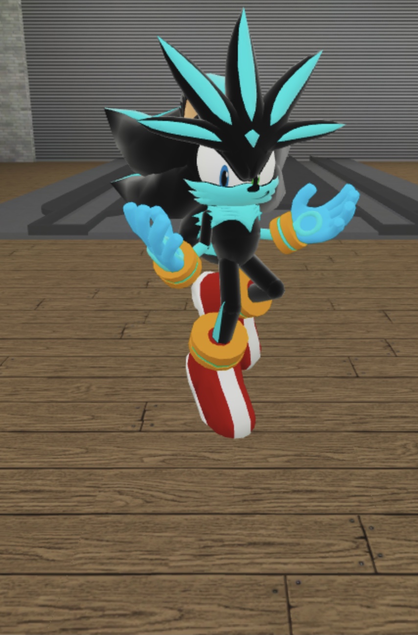 I made a guy that appears to be a fusion of Shadow and Silver