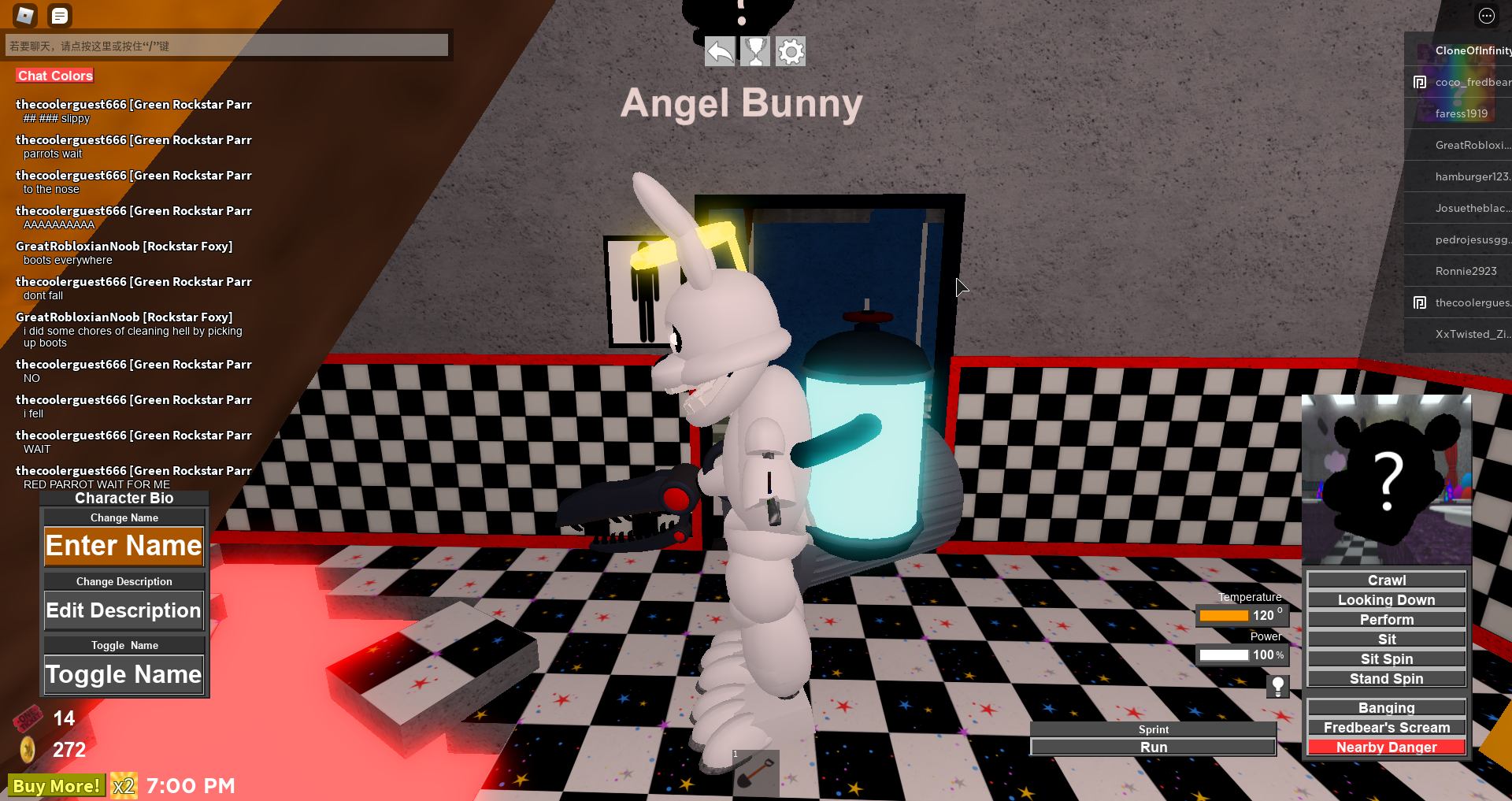 Aight So I Made This Angel Bunny Oc Fandom - fnaf vr the pizzeria rp remastered roblox