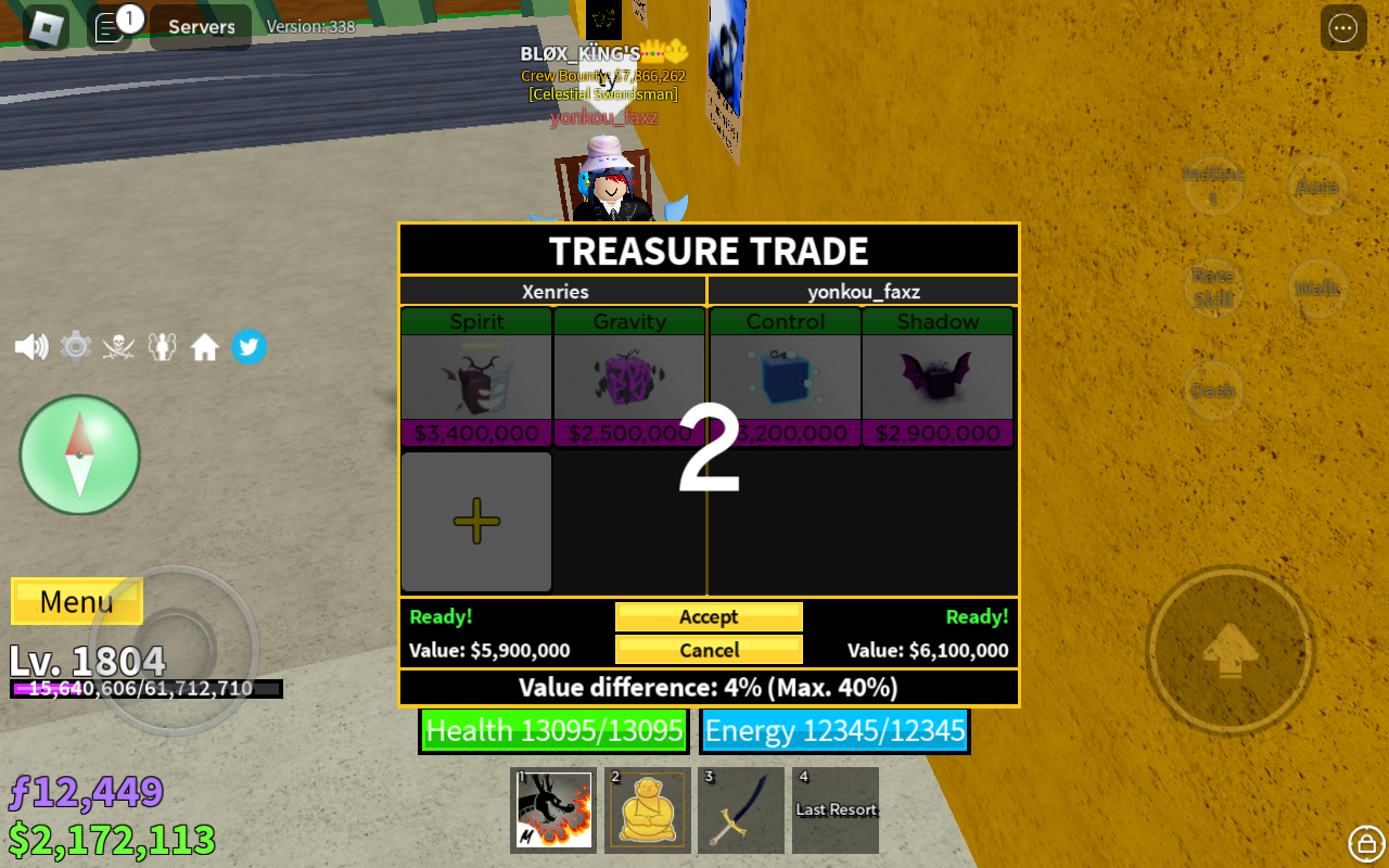 Blox Fruits: Control Value  What People Trade For Control