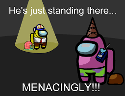 Left Reminders - He's just standing there, menacingly