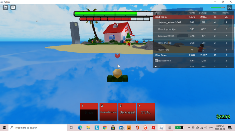 KAZUMA SHOWCASE IN ABA  Roblox Anime Battle Arena 