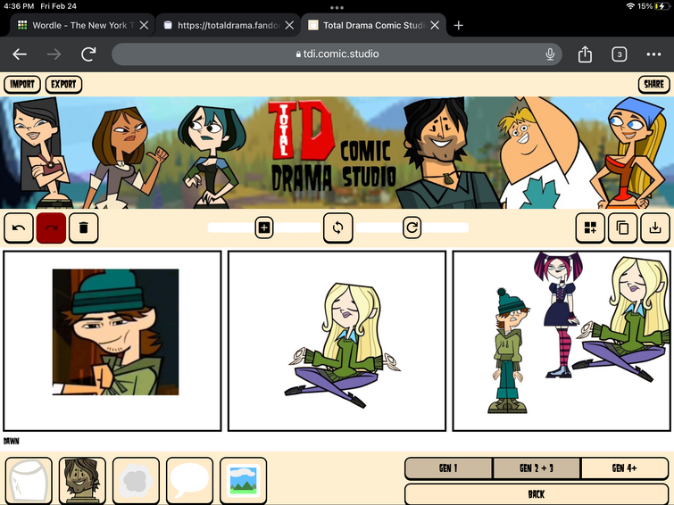 total drama again - Comic Studio