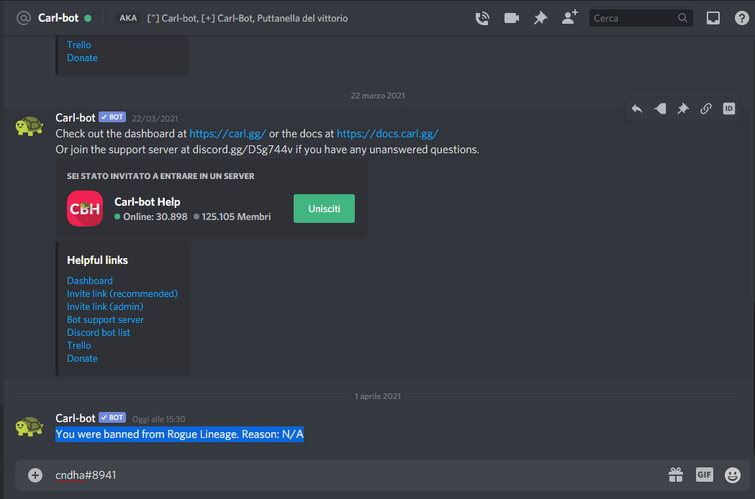 I Was Banned Because Today Is The First Of April Fandom - roblox rogue lineage discord