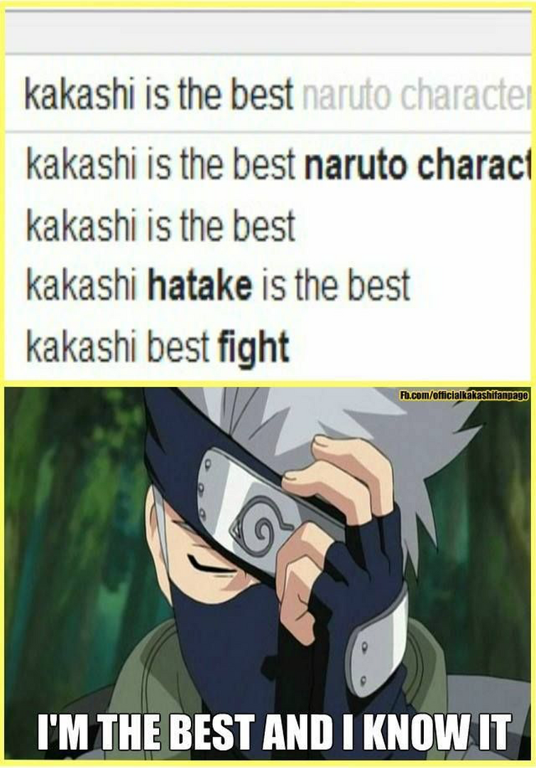 Kakashi là một nhân vật được nhiều người hâm mộ yêu thích và tạo ra rất nhiều meme thú vị. Tại đây, bạn sẽ tìm thấy các bức ảnh mới nhất của Kakashi meme. Hãy xem thêm để không bỏ lỡ những tràng cười và niềm vui.