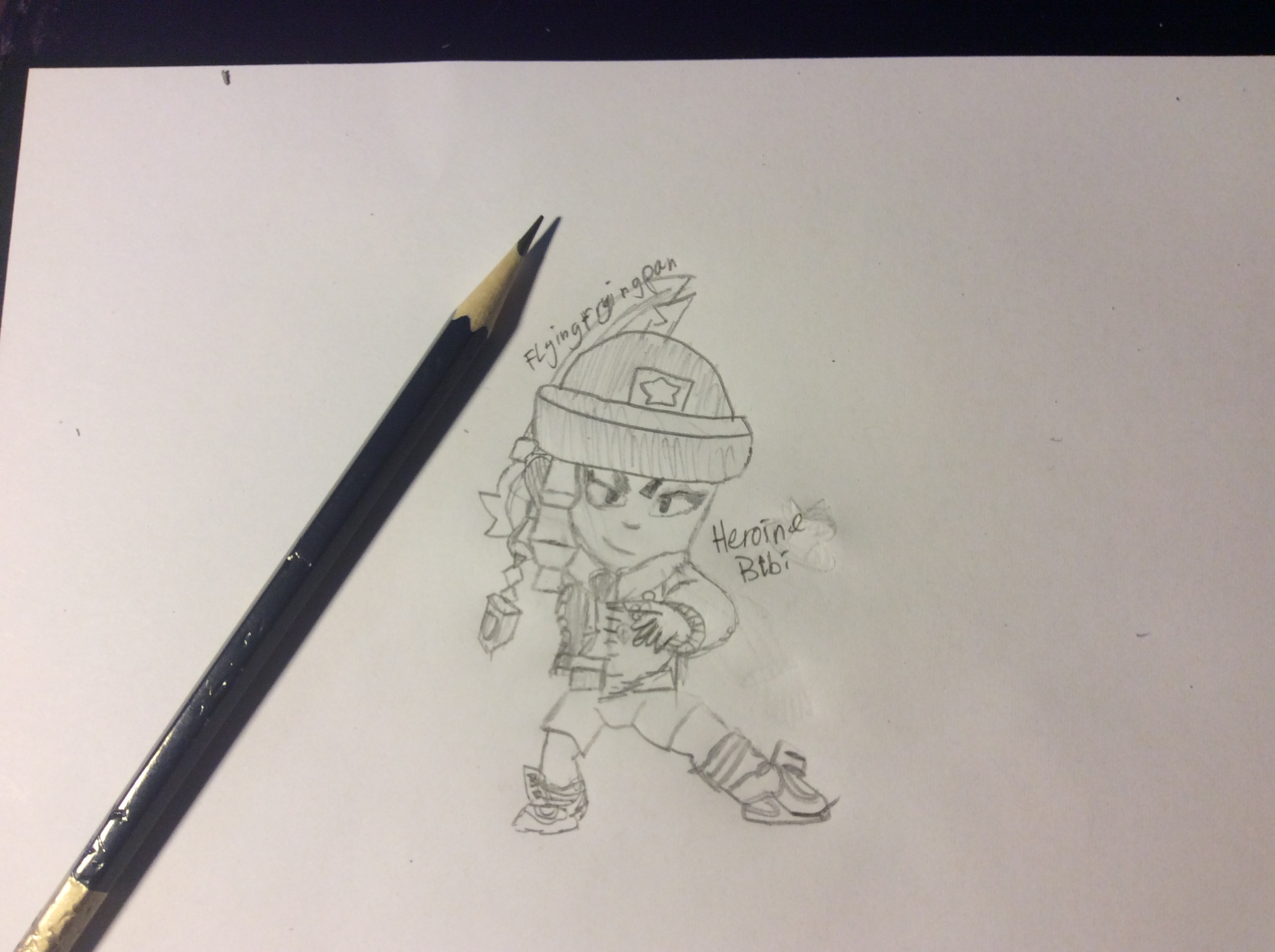 My Heroine Bibi Drawing Fandom - heroine bibi brawl stars bibi fanart