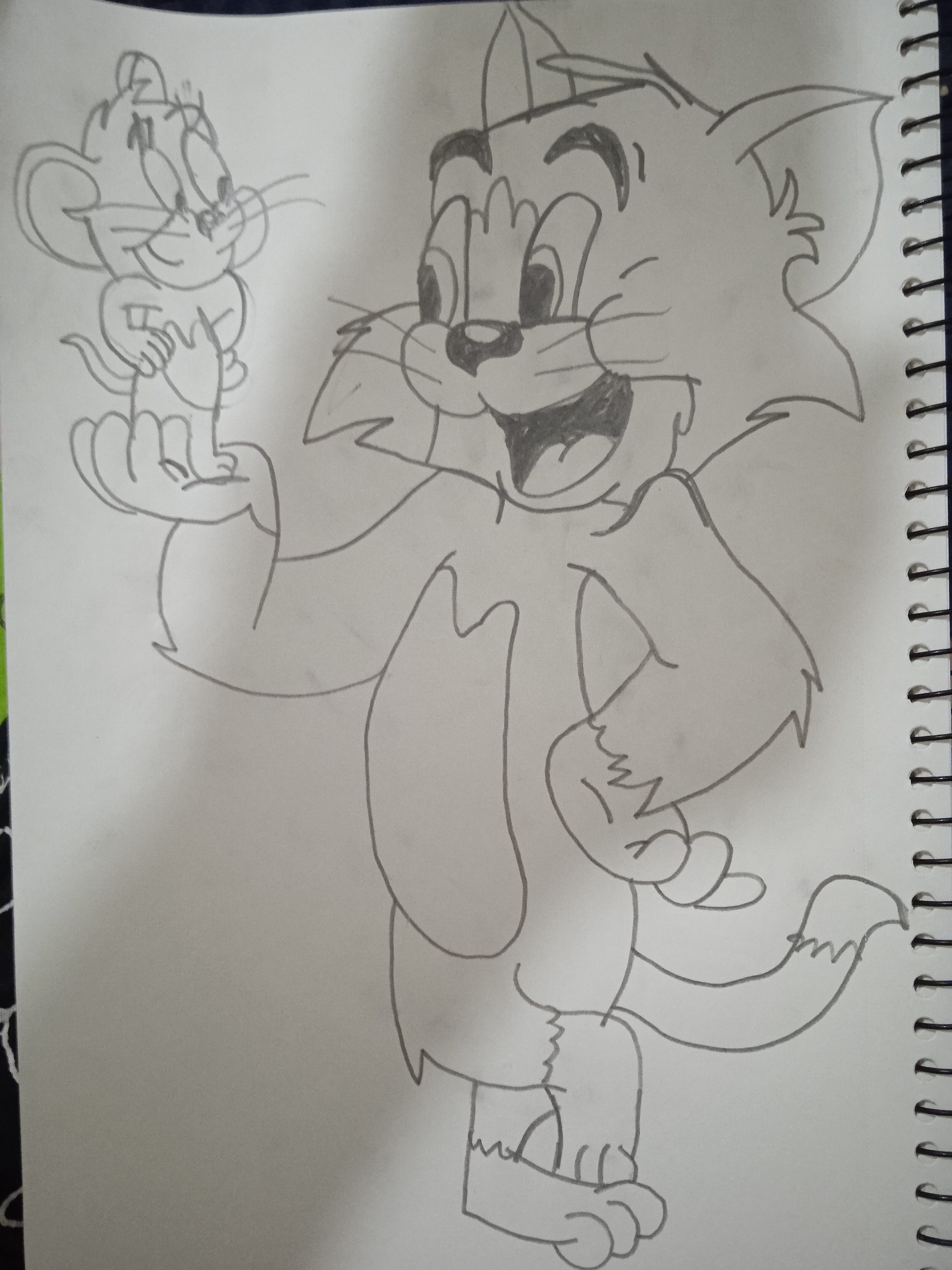 tom from tom and jerry drawing