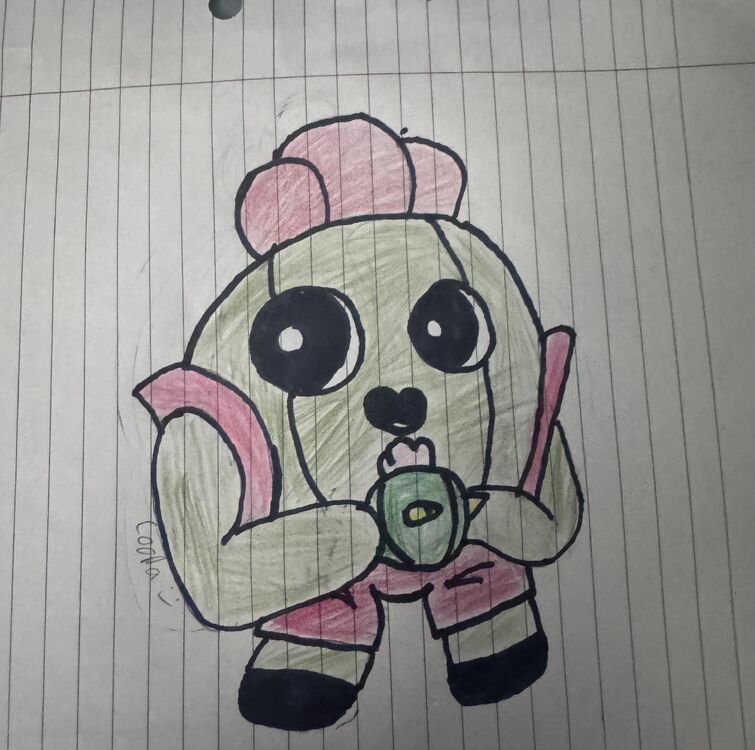 How to draw Spike  Brawl Stars 