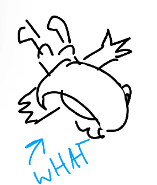 how in HELL do you draw upside down. (Tw for.. I guess.. freakyness