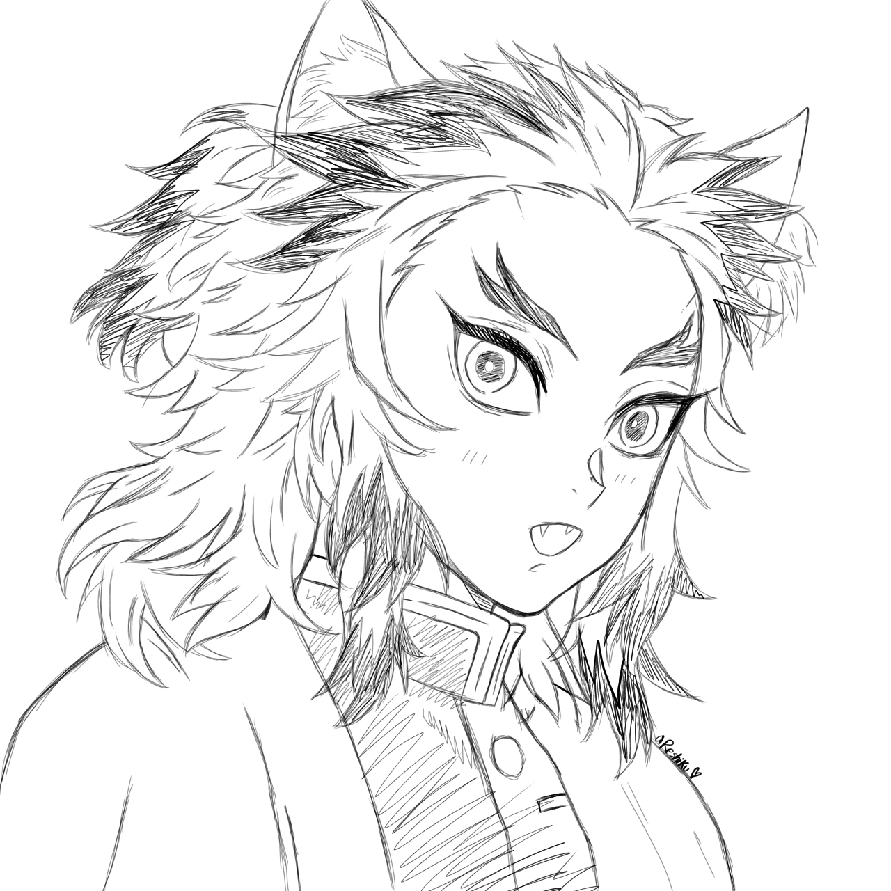 Fox Rengoku sketch | Fandom