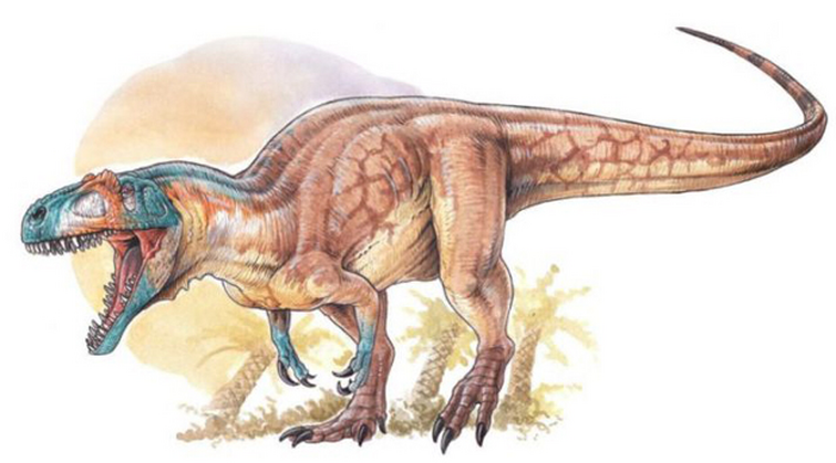 The Naruto running Abelisaur from South America. Carnotaurus is