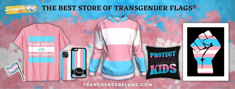 Trans flag store clothing