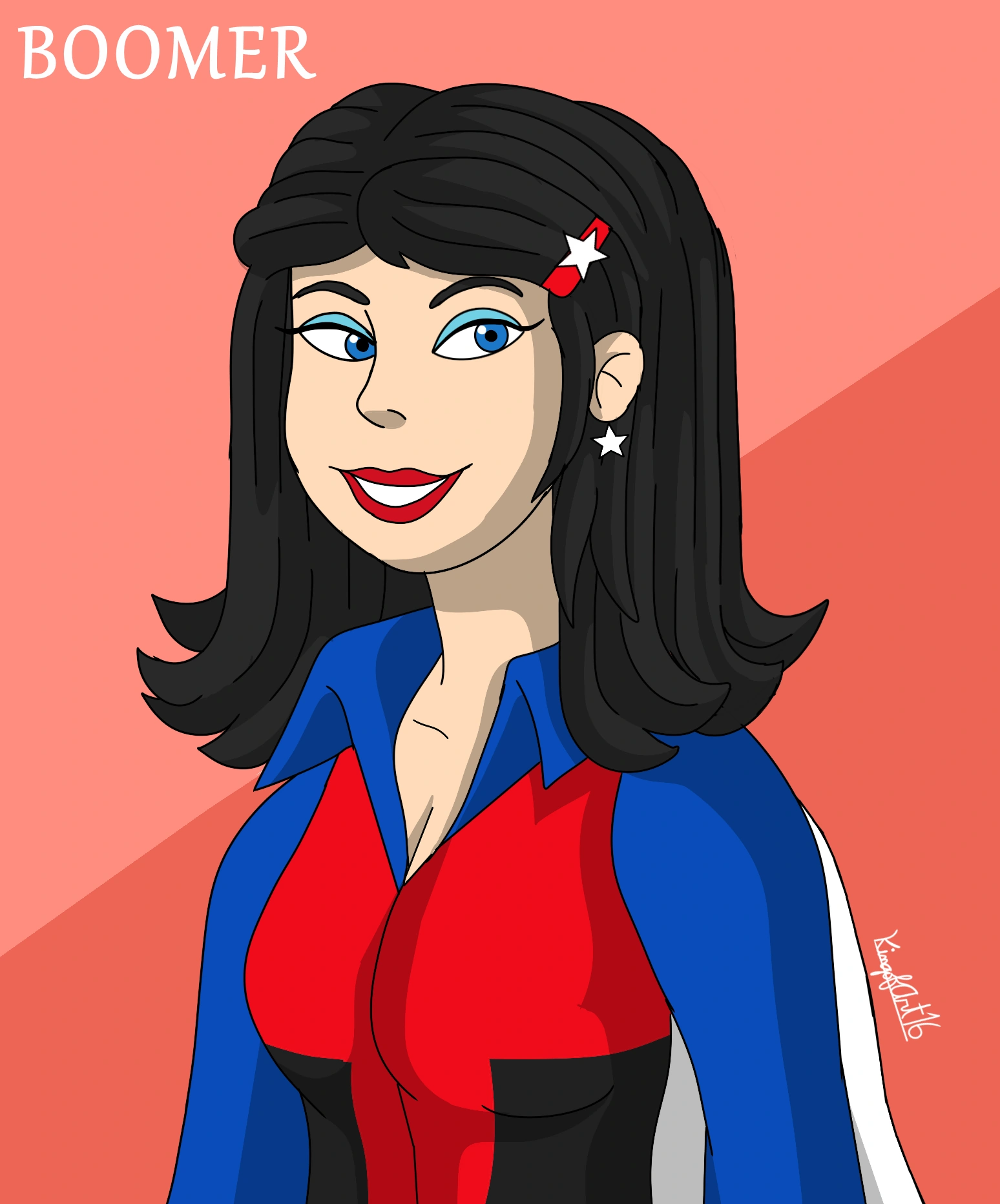 This is my latest version of Boomer. I already added it to her fanart