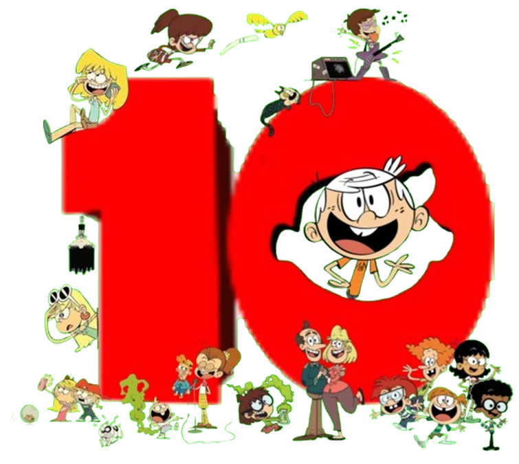 I made the Louds & their pets with the Number 10 to commentrate