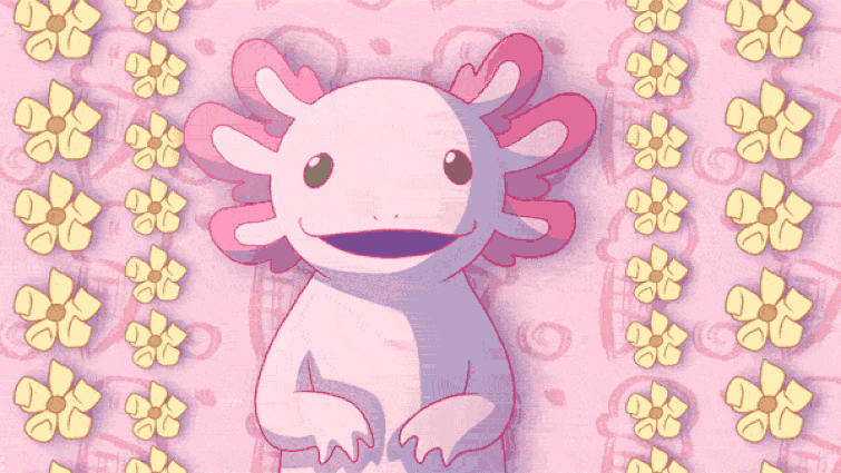 cute axolotl on Make a GIF