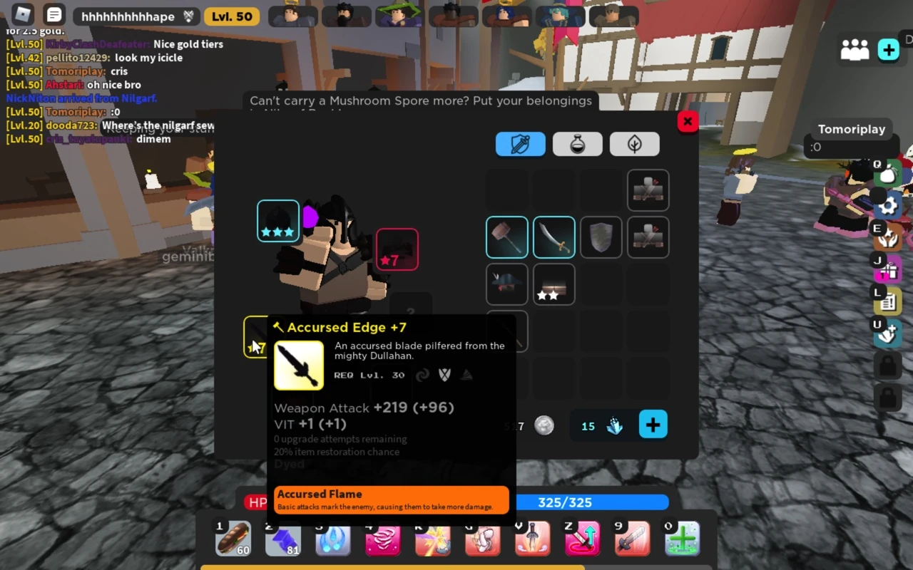 Trading gold tier (shadow dyed) Accursed Edge | Fandom