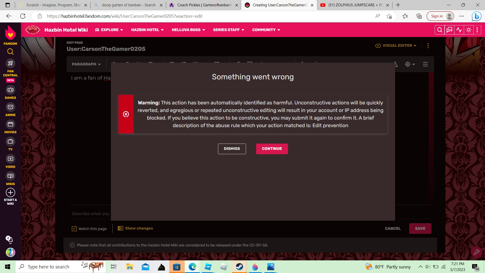 Ah yes, saying you are a fan of Hazbin Hotel is harmful. Fandom
