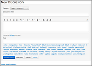 New Discussion screenshot
