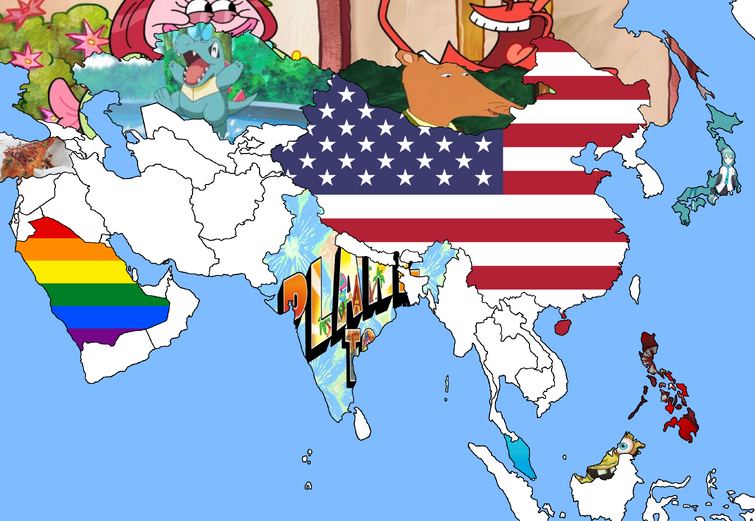 map of asia countries only