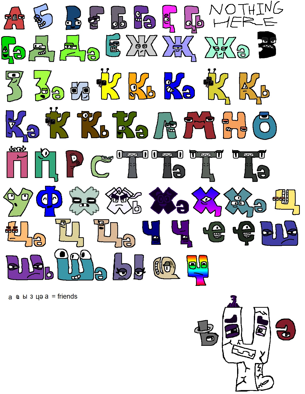 Russian alphabet lore universe