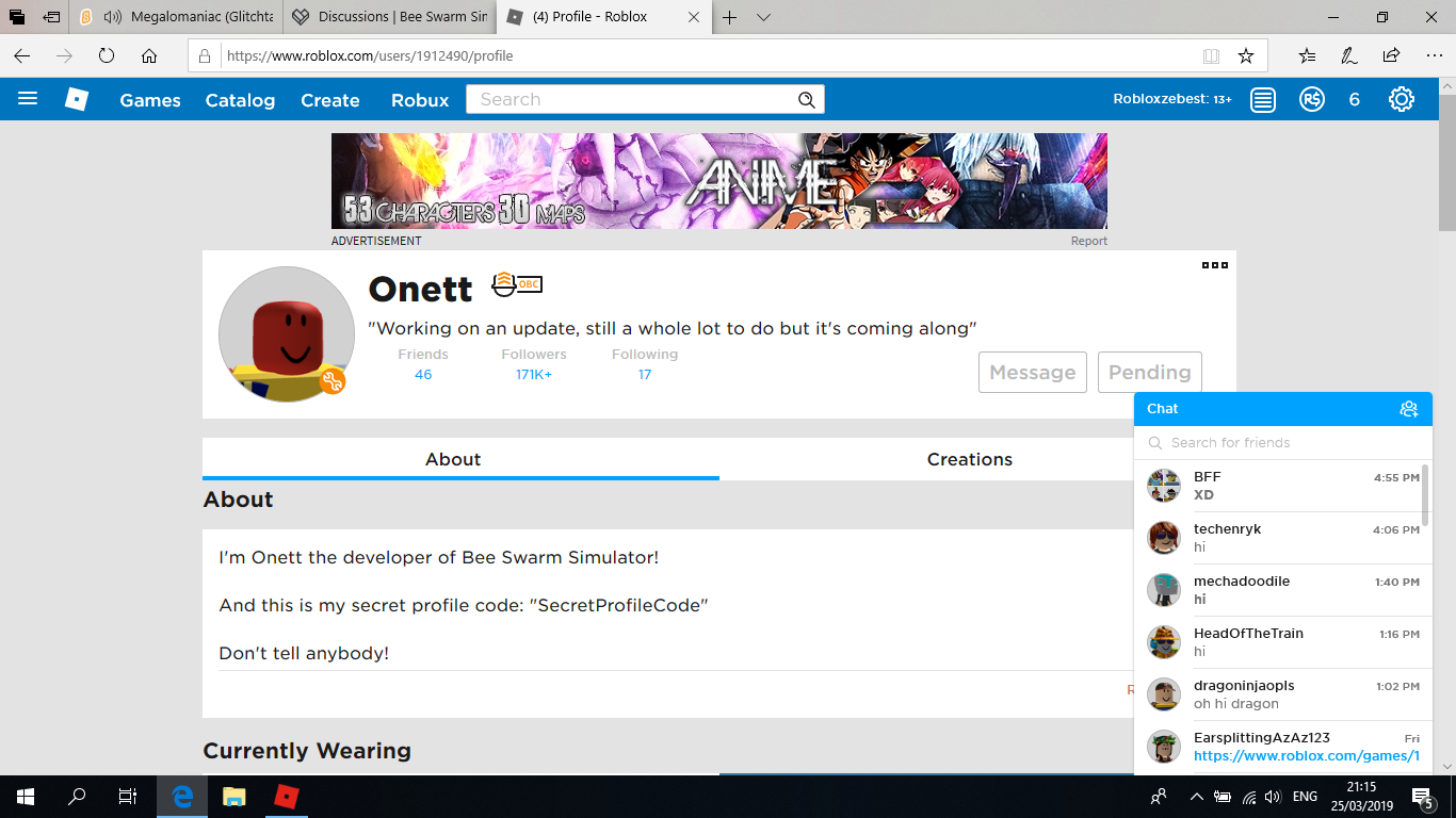 Ok So I Went To Check Out Onnet And He Was In Studio Fandom - onnet roblox