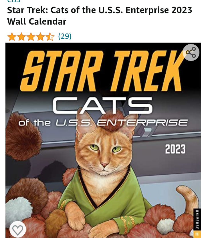 Star Trek Cats Calendar Fandom