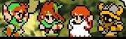 The Other Warriors to left to right: Rogue, Ranger, Cleric, Berserker