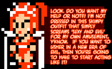 No, she's doing it for *our* amusement.