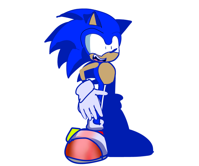 Found this really cool art of classic Sonic that Imma post on here