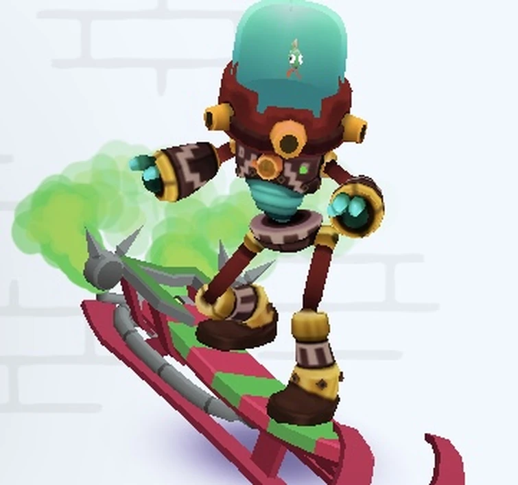 Tankbot (Inca Outfit) surfing on Mean Green Machine | Fandom