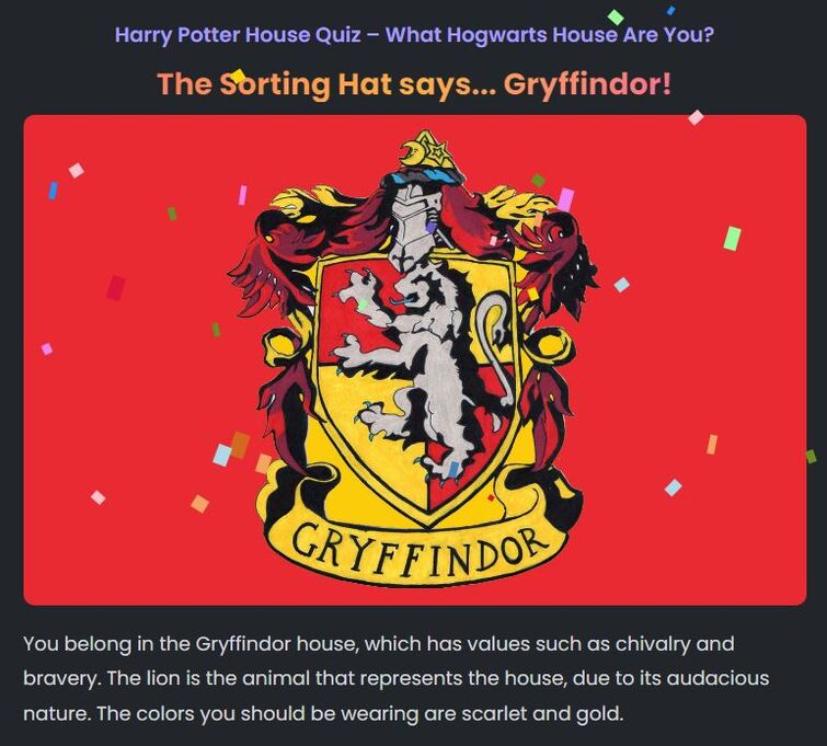 Pottermore Test Number Two