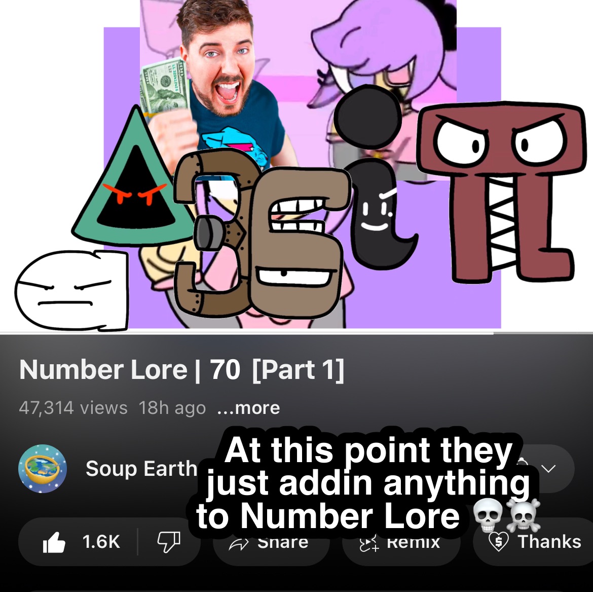 POST] Soup Earth Society's Number Lore 134 LEAK - Imgflip