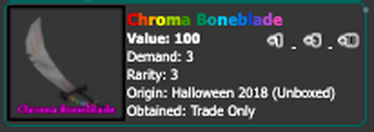 Trading Chroma Bone Blade!