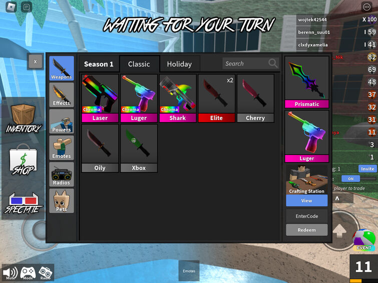 What Do People Offer For 5 Chroma Lasers? (MM2) 