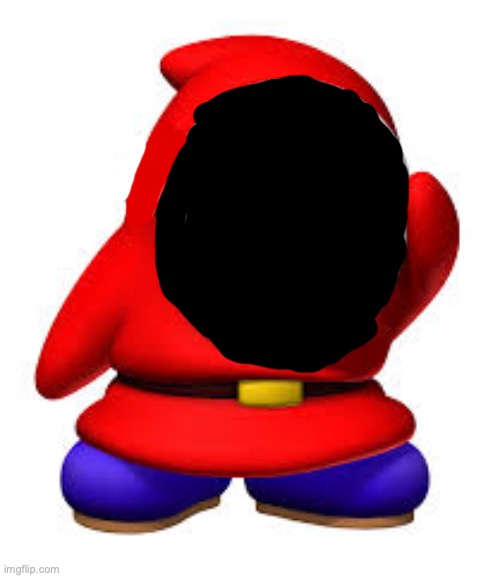 shy guy under the mask