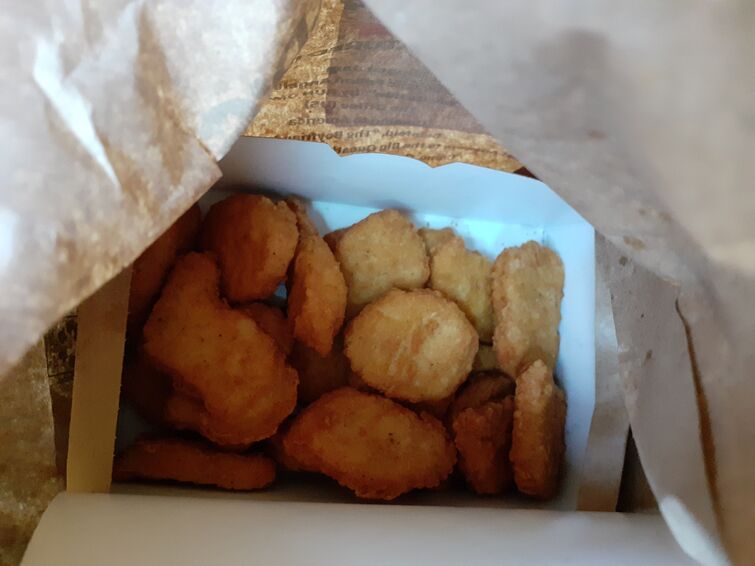During my trip, I got McNuggets for National Chicken Nugget Day Fandom