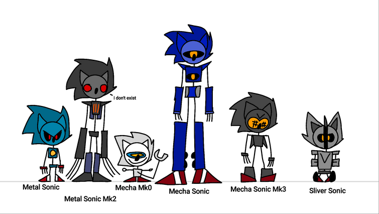 How to make silver sonic ll, mecha sonic mk2, Mecha sonic mk3 with