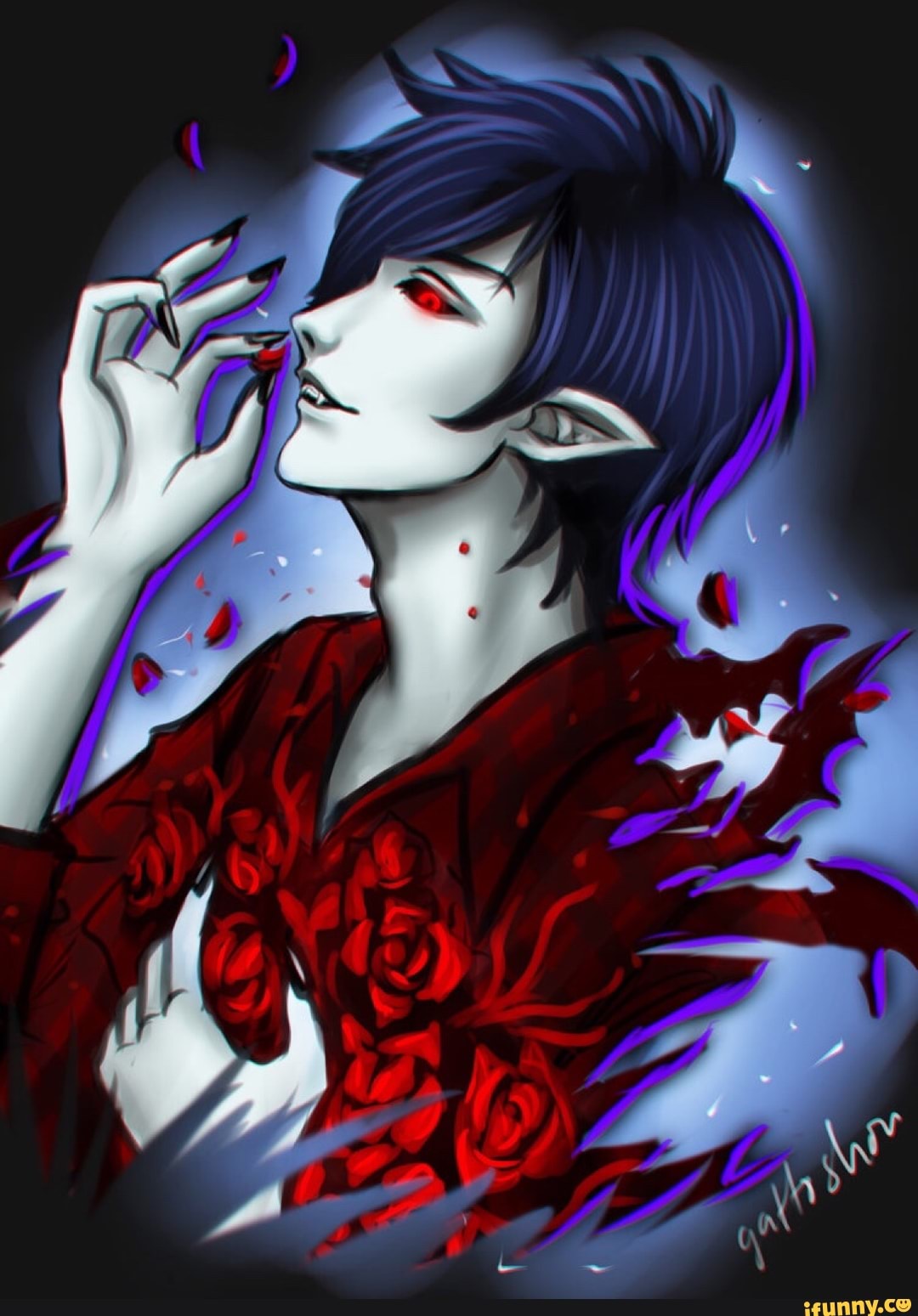 marshall lee the vampire king drawing