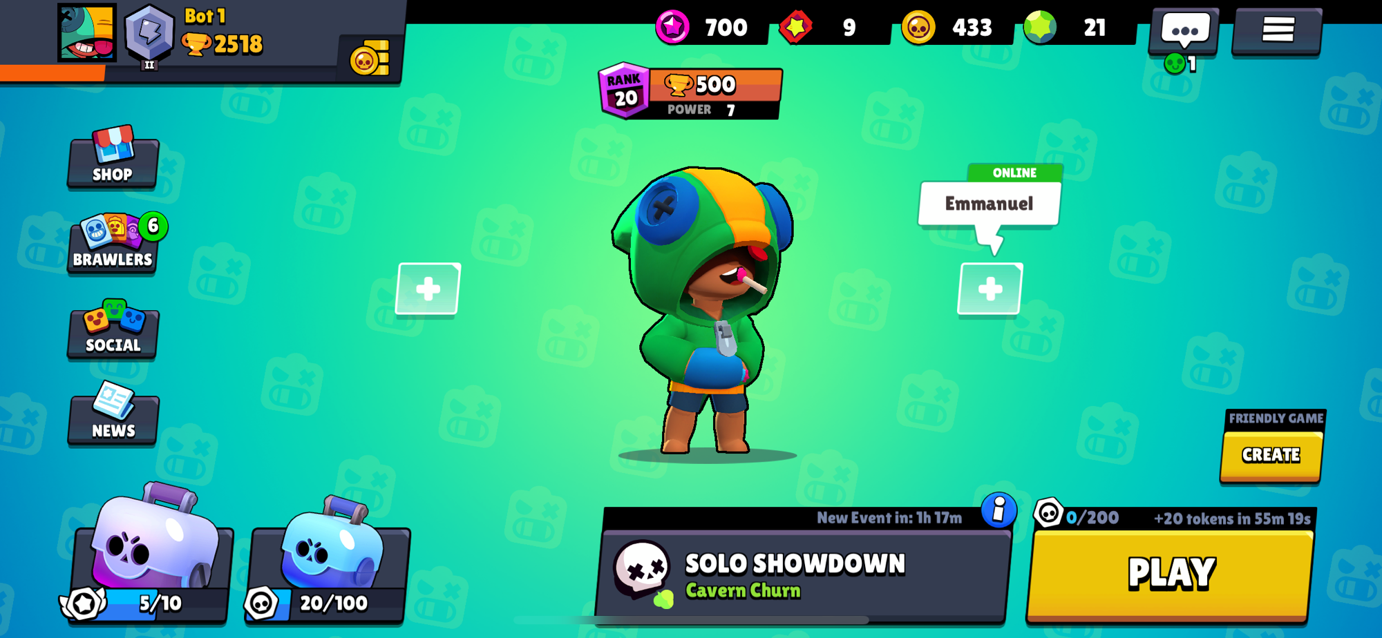 Finally Rank 20 Leon Fandom - brawl stars rang 100