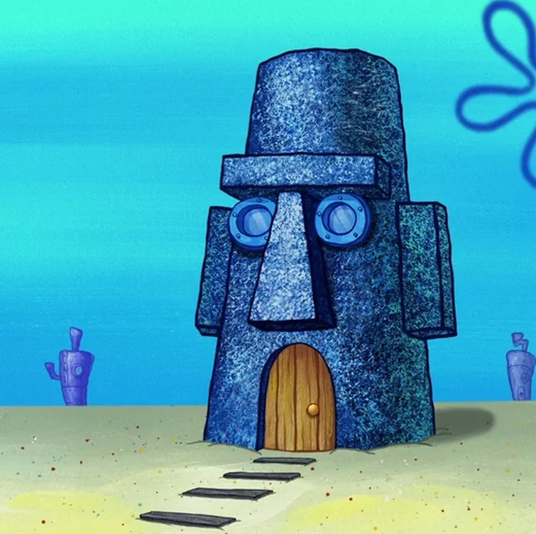 Дом сквидварда рисунок