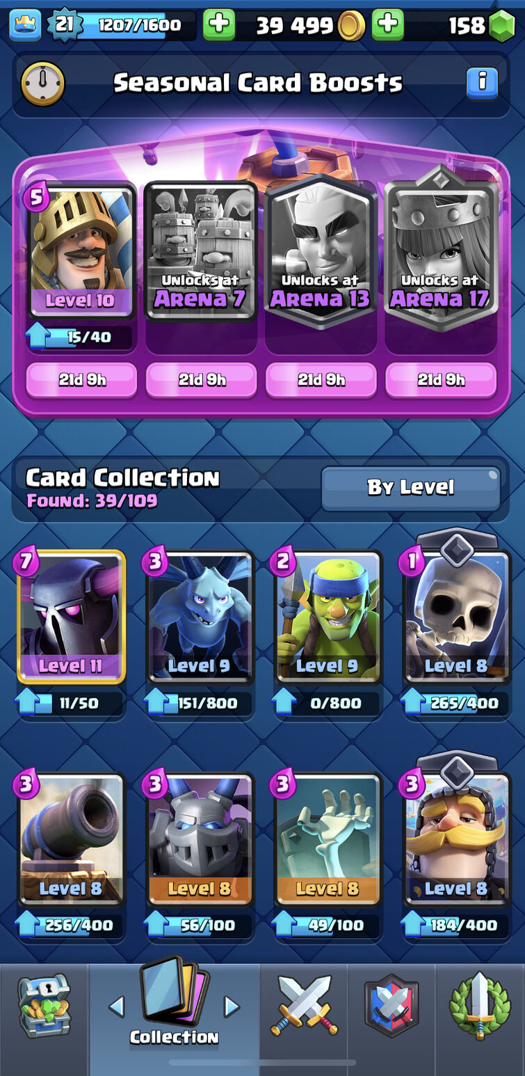 Best arena 7 deck (with legendary cards)