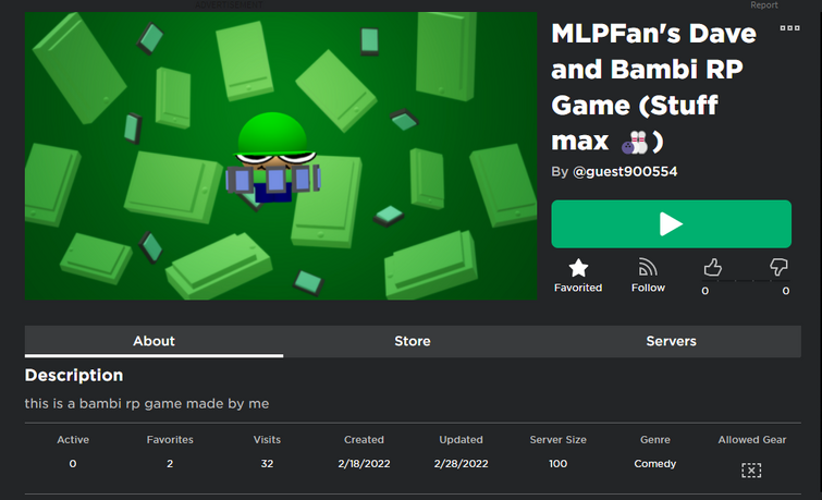 MLPFans Dave and Bambi RP Game Thumbnail Contest Fan amateur image MLPFans Dave and Bambi RP Game Thumbnail Contest Fan