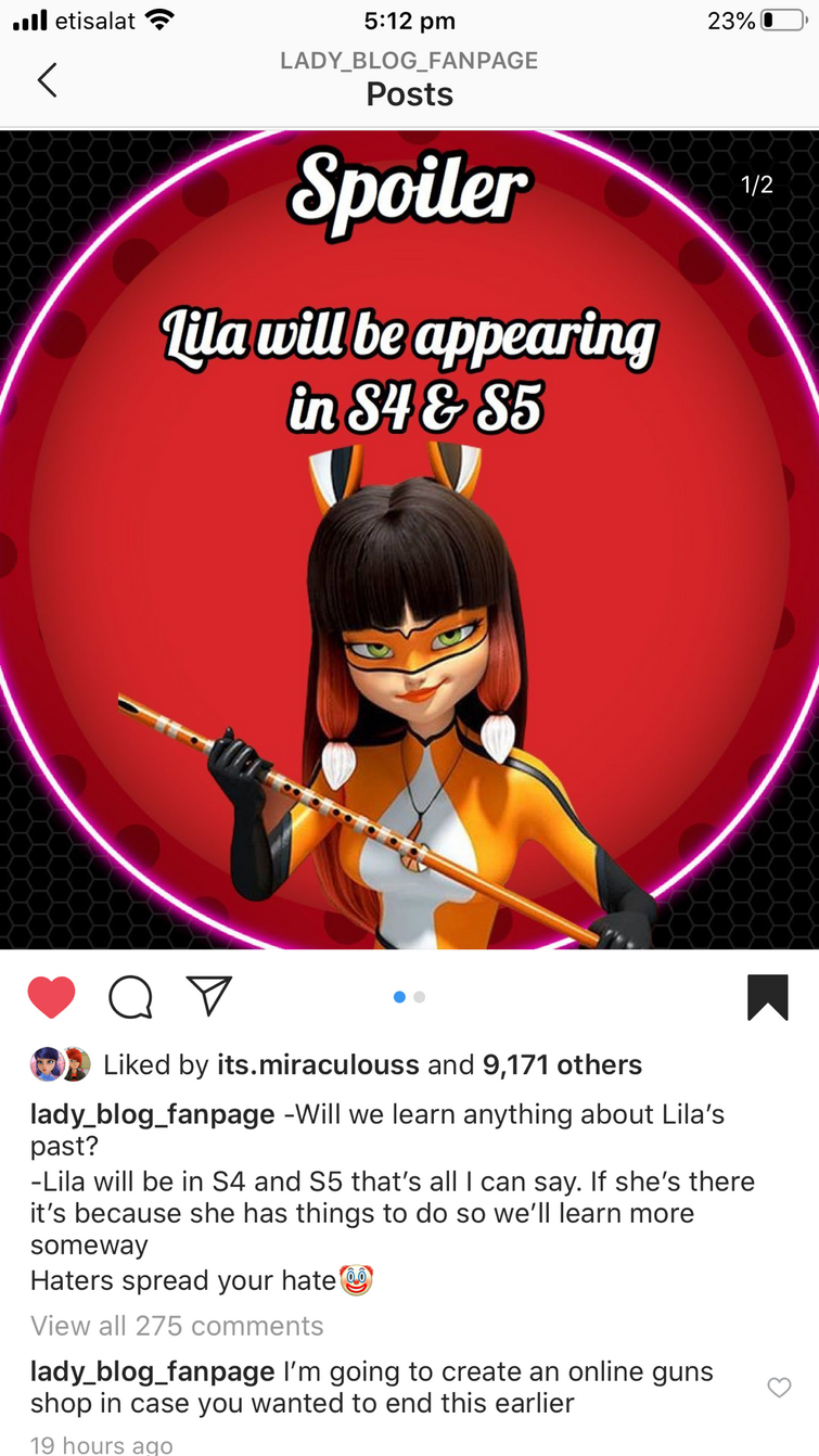 MIRACULOUS, 🔝 LILA ☯️, SEASON 4