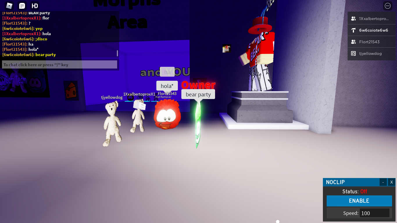 Party Bear So Zwybo Joined A Time After And So Many Pepole Joined Fandom - disco party updated party roblox