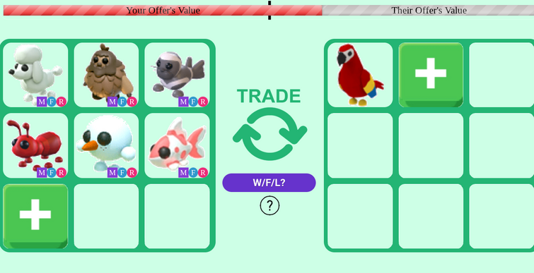 ✨Roblox Adopt Me Trading Values✨ 