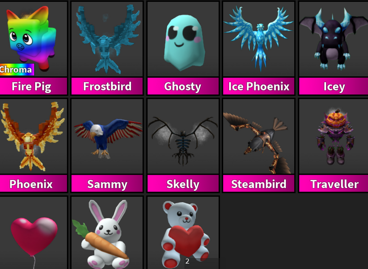 W/E/L? I never rly traded for high value godly pets : r/MurderMystery2