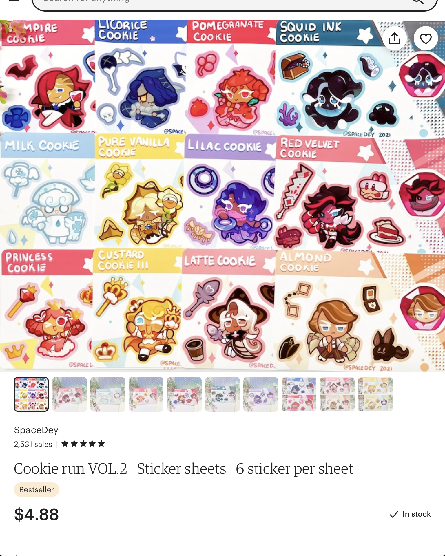 My friend collabed and made Cookierun stickers!! : r/Cookierun