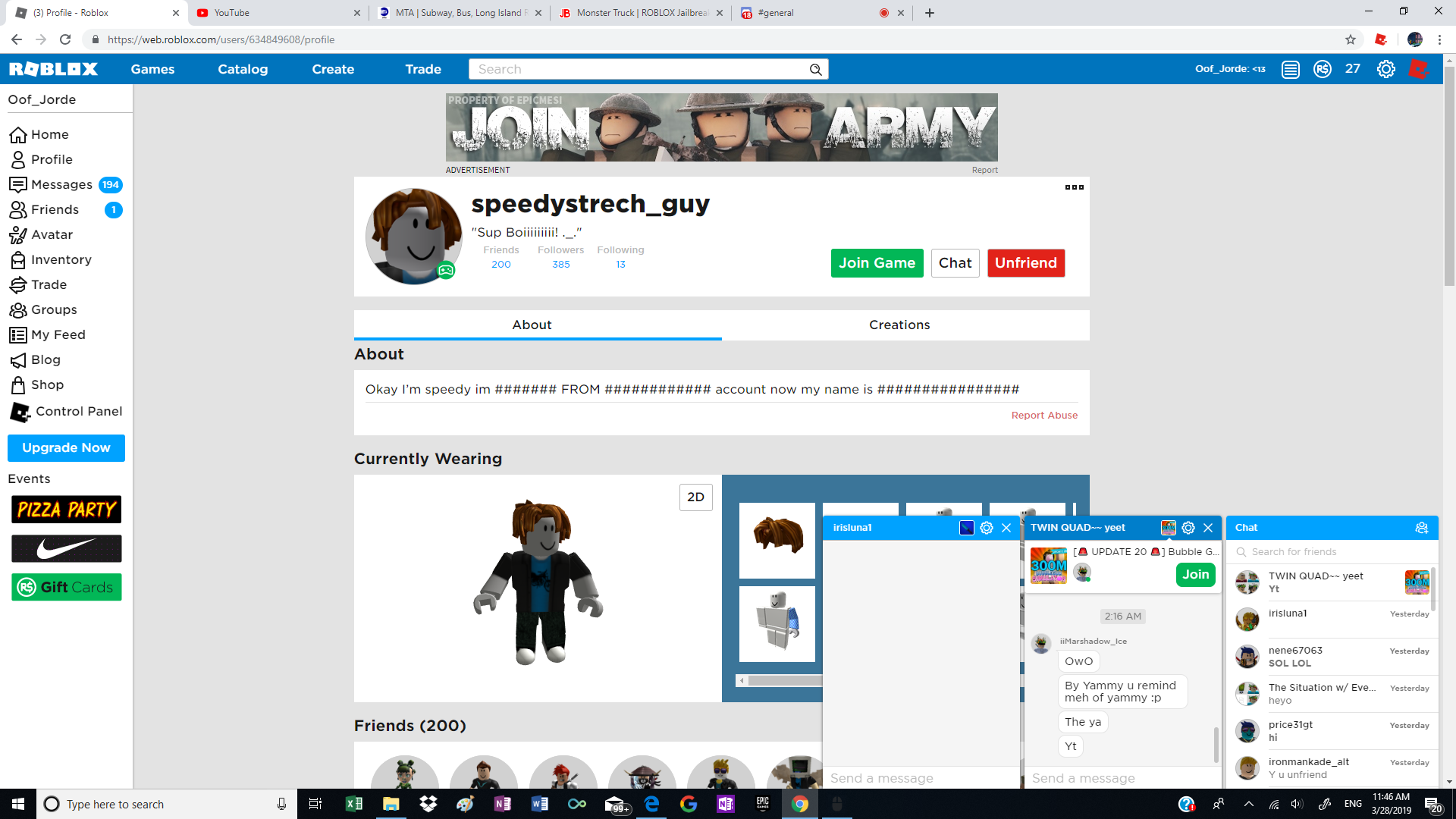 Bacon Vs Salad Fandom - https www roblox com users 3 profile