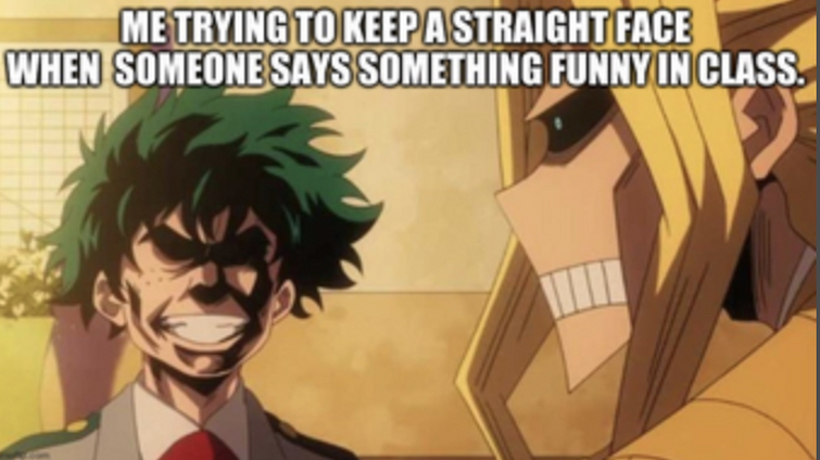 anime memes but try to keep a straight face 